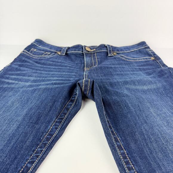 Kut from the Kloth Stevie Straight Leg Mid Rise Dark Wash Women's Denim Jeans 8 - Picture 6 of 15